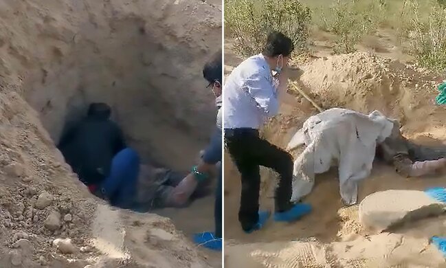 Anasını diri-diri basdırdı, cəzasını 6 ay sonra aldı - ŞOK VİDEO