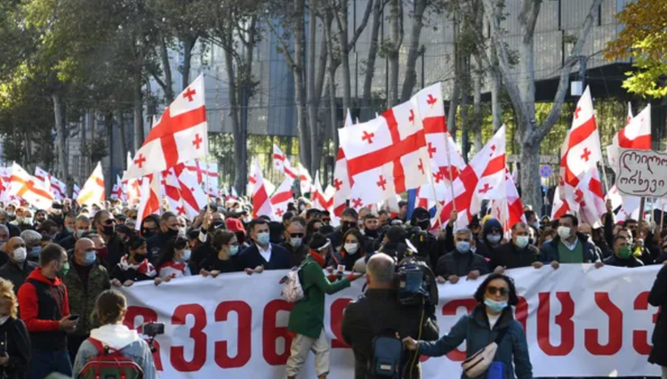 Tbilisidə müxalifətin etiraz aksiyası keçirilir