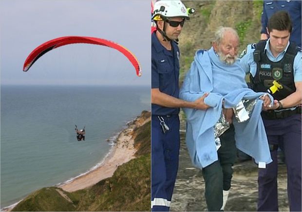 91 yaşlı kişi paraşüt qəzasından sonra sağ qaldı - FOTO/VİDEO
