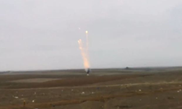 Füzulidə ağ fosfor mərmilərinin zərərsizləşdirilməsi anı - VİDEO