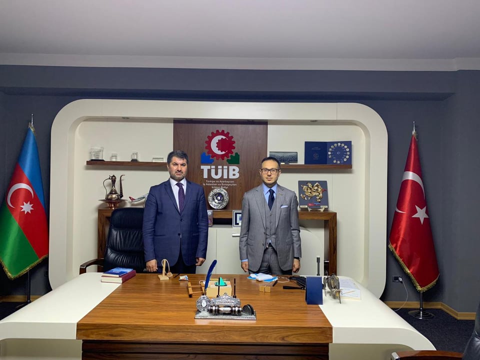 Ramil Həsən Türkiyə-Azərbaycan İş Adamları və Sənayeçilər İctimai Birliyinin sədri ilə görüşüb