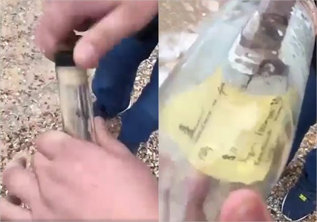 Dənizdən çıxan butulkadan hər kəsin arzusunun yazıldığı məktub tapıldı - VİDEO