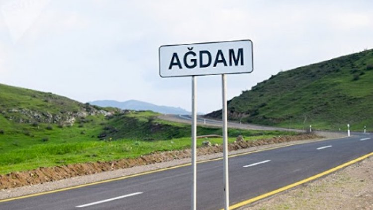 Ağdama gedən yol açıldı - Video