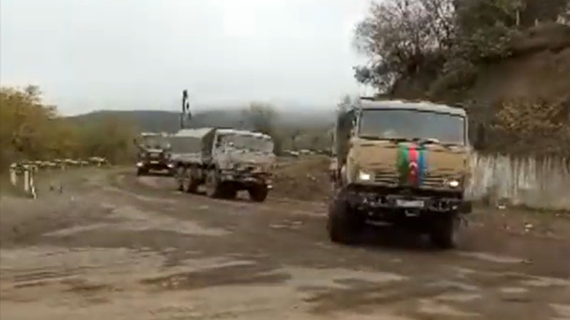 Ordumuzun hərbi korteji Dağlıq Qarabağ ərazisindən keçdi (VİDEO)