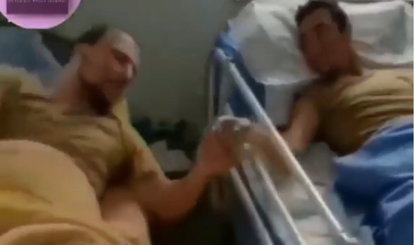 Cəbhədə yaralanan iki qardaş xəstəxanada qovuşduğu anlar HƏR KƏSİ KÖVRƏLTDİ - VİDEO