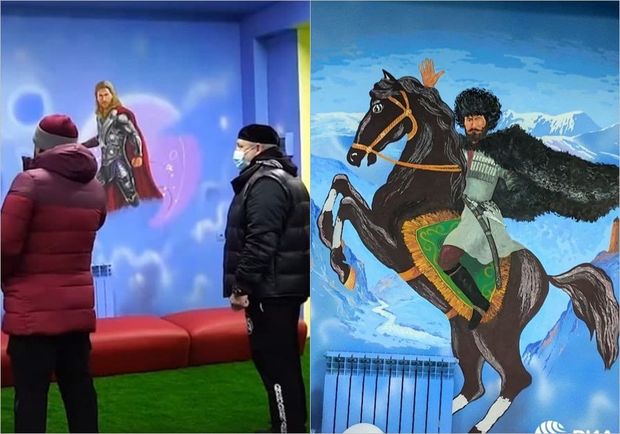 Uşaq oyun mərkəzi Kadırovun qeyri-adi istəyini yerinə yetirdi – FOTO/VİDEO