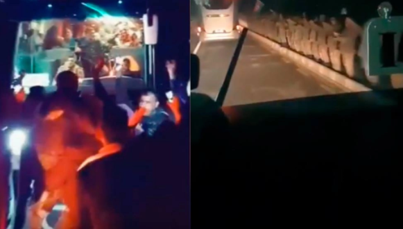 Naxçıvan zəfərlə qayıdan hərbçilərini BELƏ QARŞILADI - VİDEO