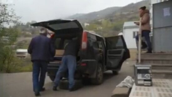 Ermənilər Laçını tərk edir - VİDEO