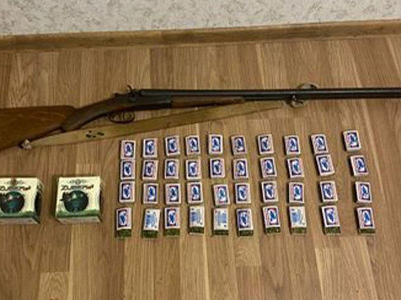 Saatlı sakinindən odlu silah və narkotik götürüldü