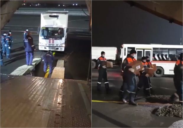 Rusiyadan olan hərbi tibb heyət Dağlıq Qarabağa yollanıb - VİDEO