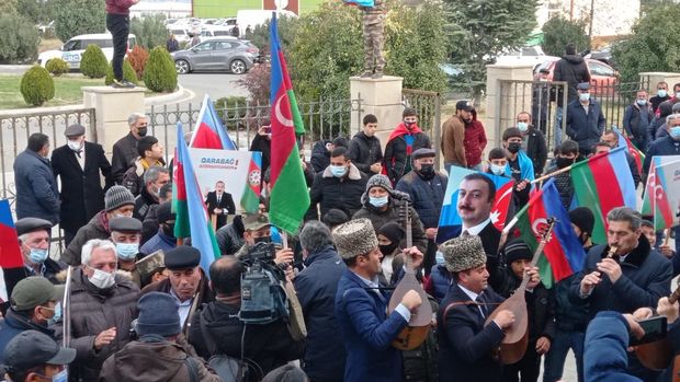 Gəncədə kəlbəcərlilərin zəfər sevinci - FOTO/VİDEO