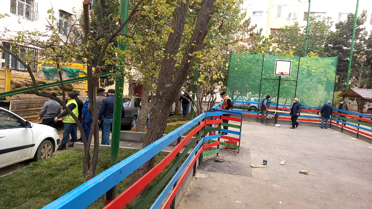 Nəsimi rayonunda abadlıq işləri davam etdirilir