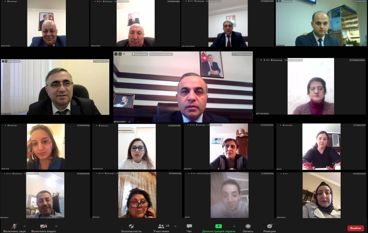 Azay Quliyev seçicilərlə videogörüş keçirib