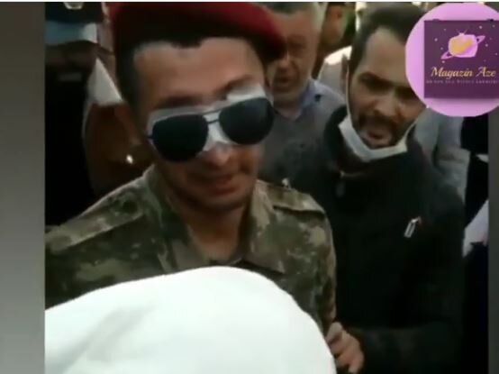 Ata iki gözünü itirən oğlunu BELƏ qarşıladı- VİDEO