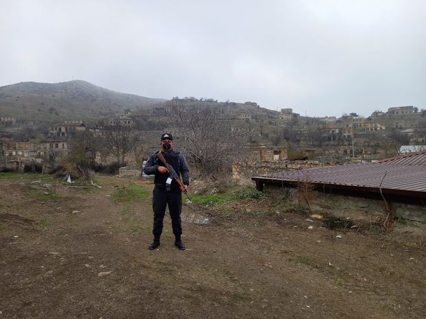 İşğaldan azad edilmiş ərazilərdə təhlükəsizlik tədbirləri gücləndirilir - FOTO