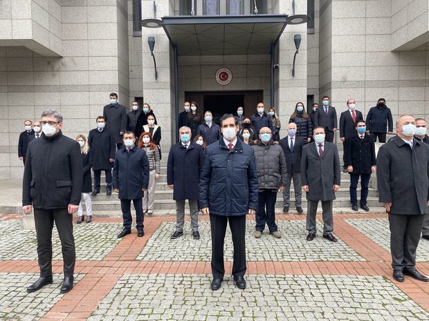 Сотрудники турецкого посольства почтили память шехидов второй Карабахской войны - ФОТО