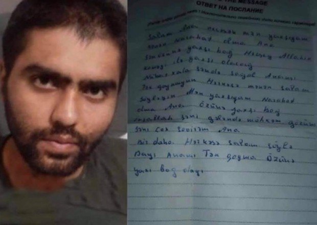 Əsirlikdə olan Amin ailəsinə məktub göndərdi - FOTO