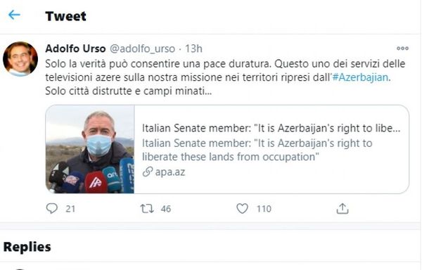 İtalyan parlamentarilər Gəncə və Ağdama səfərləri barədə - FOTO