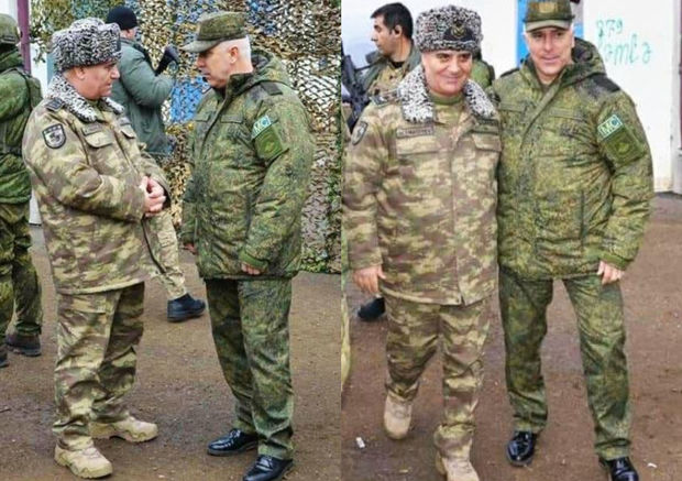 DTX rəisi Qarabağdakı Rusiya sülhməramlılarının rəhbəri ilə görüşdü - FOTO