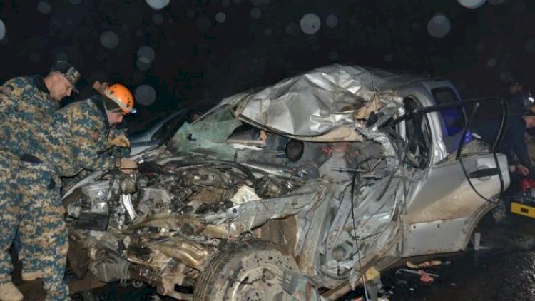 Rus sülhməramlıları Qarabağda qəzaya düşdü, ölən var - Fotolar