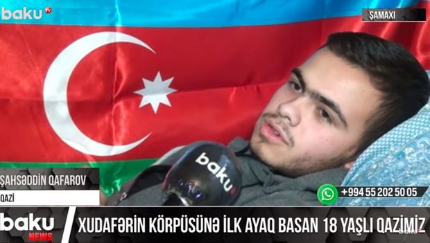 Xudafərin körpüsünə ilk ayaq basan 18 yaşlı qazimiz - VİDEO