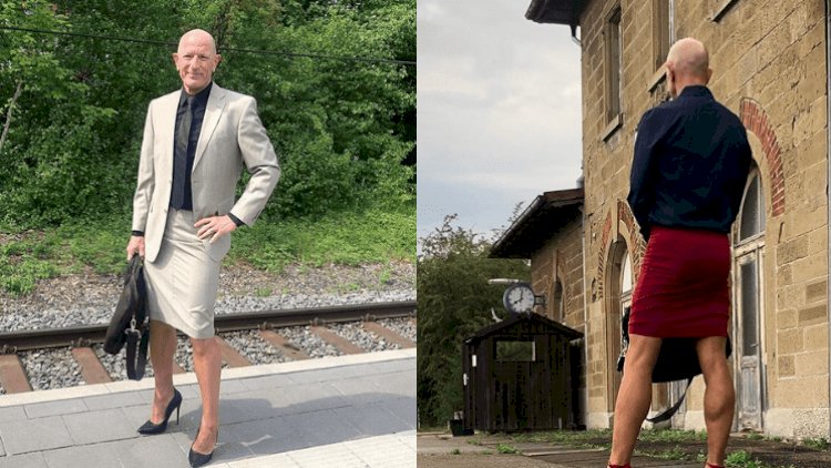 61 yaşlı kişi dikdaban ayaqqabı və ətək geyinir - Maraqlı səbəb