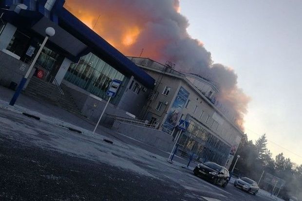 Rusiyada beynəlxalq aeroportda yanğın olub - VİDEO