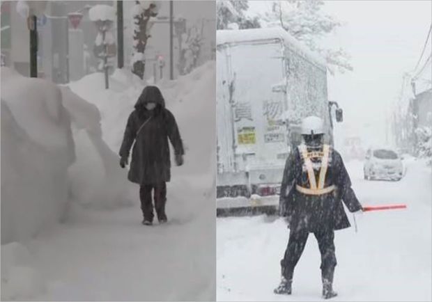 Yaponiyada qar təbii fəlakətə çevrildi, 10-dan çox insan xəsarət aldı - VİDEO
