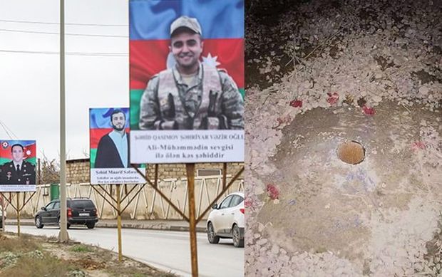 Binəqədidə şəhidlərin xatirəsinə qoyulan lövhələr söküldü - FOTO