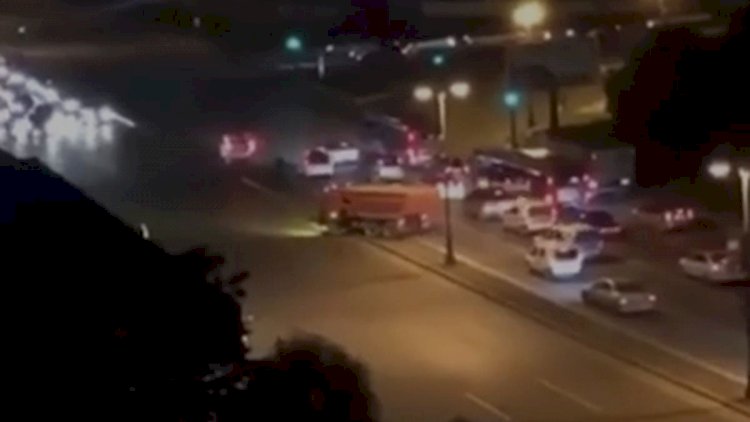 Polisə tabe olmayan “Kamaz“ sürücüsü təhlükəli anlar yaşatdı - Foto