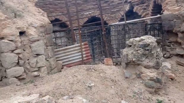 Düşmən Cəbrayılda tarixi abidəni məhv edib - VİDEO