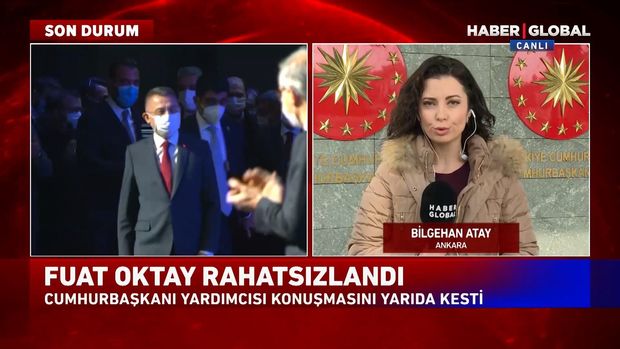 Türkiyə prezidentinin köməkçisinin tədbirdə çıxış edərkən halı pisləşdi - VİDEO