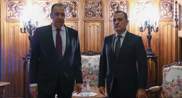 Ceyhun Bayramov Lavrovla danışıqlarda