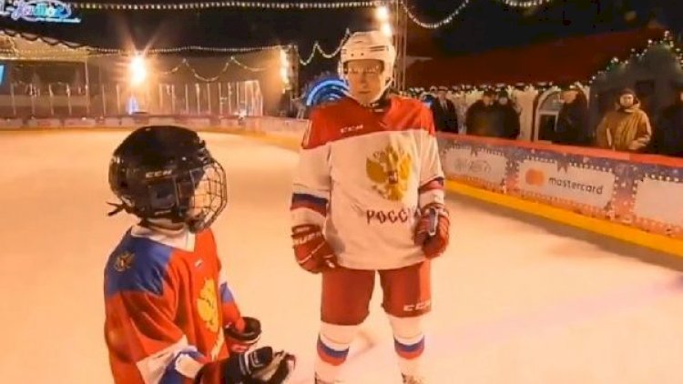 Putin 9 yaşlı leykoz xəstəsiylə xizəkdə sürüşdü - Video