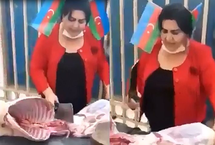 Azərbaycanda məktəb direktoru Bayrağımızı təhqir etdi  -  VİDEO