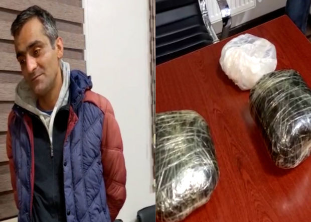 Bakıda kişidən küllü miqdarda narkotik maddə götürülüb - FOTO/VİDEO