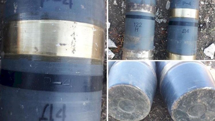 Suqovuşanda ermənilərə aid ağ fosfor bombaları tapıldı - Fotolar