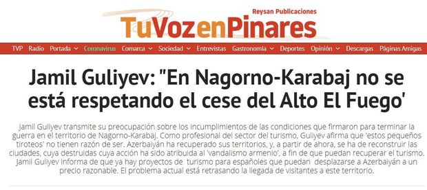 İspaniyada yaşayan diaspor fəalı yerli mətbuata müsahibə verib