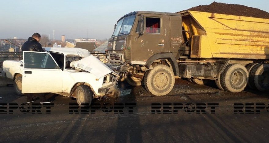 Отец и сын погибли в страшном ДТП в Кюрдемире – ФОТО