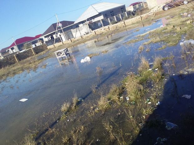 Ramana qəsəbəsində evlər su içində qaldı - YENİLƏNİB + FOTO/VİDEO