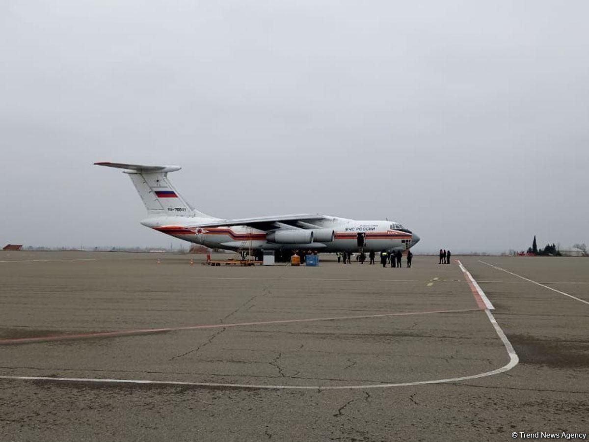 Rusiya minatəmizləyənləri Gəncədədir, hazırda yüklərin boşaldılması yekunlaşıb - Rusiya FHN nümayəndəsi - FOTO