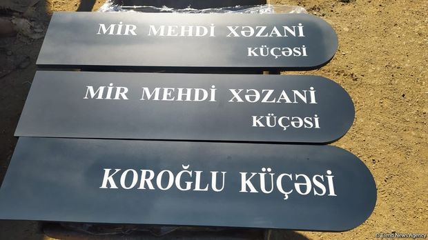 Hadrutda küçələrə şəhidlərin adları verildi - FOTO