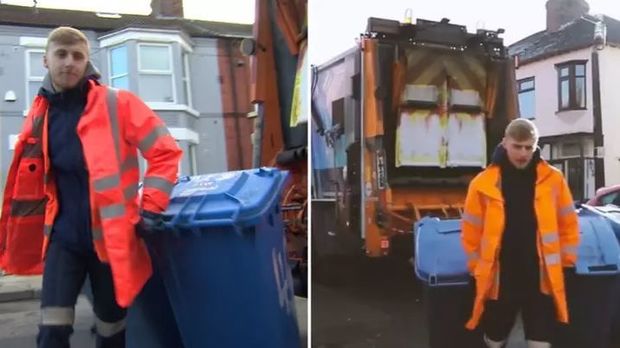 Zibil yığan futbolçu - VİDEO