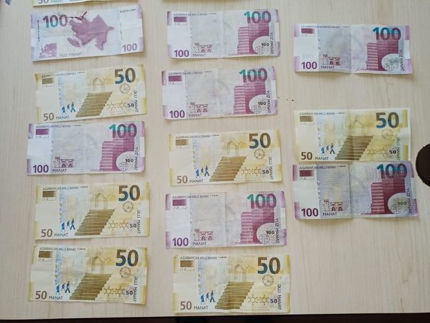 Saxta pulların tədavülə buraxılmasının qarşısı alındı - FOTO