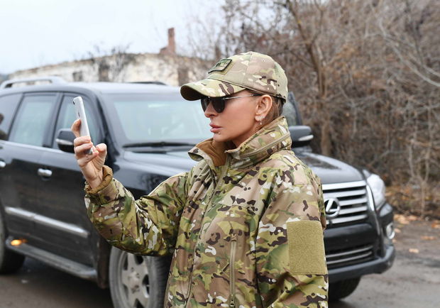 Mehriban Əliyeva Füzulidən görüntülər paylaşdı - VİDEO