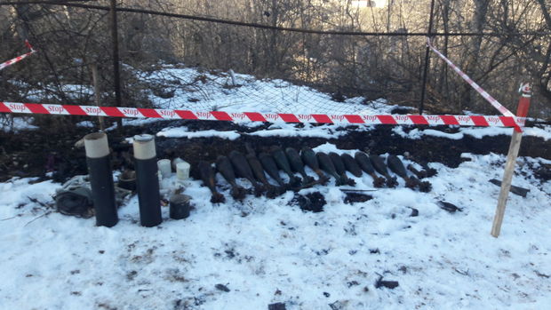 В Шуше обнаружено большое количество неразорвавшихся боеприпасов - ФОТО