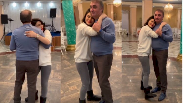 Rəqasanən qızının atalığı ilə səmimi görüntüləri yayıldı - Video