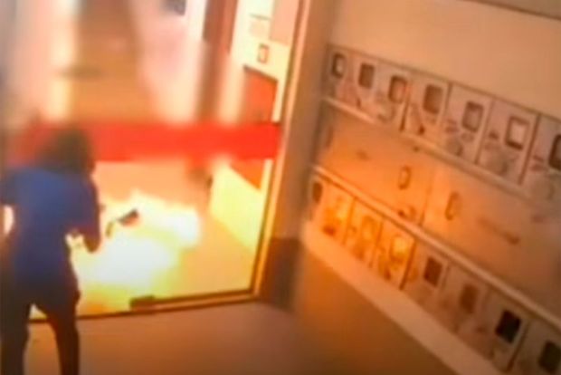 Gənc qız içki üstündə sevgilisini yandırdı