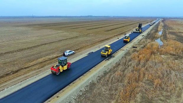 Kürdəmirdə 4000 nəfərə xidmət edən yolun yenidən qurulması yekunlaşır - FOTO