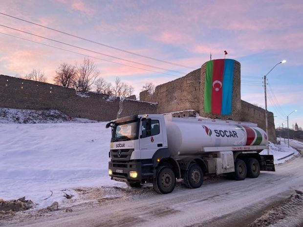 SOCAR Petroleum начал обеспечивать Шушу топливом - ФОТО/ВИДЕО